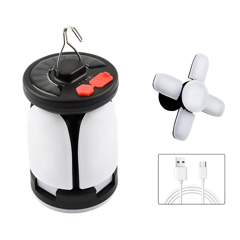 rechargeable solar led camping lantern, view 2 - MRSLM