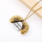 Sunflower pendant necklace, view 2 - MRSLM