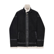 men's casual zipper lamb wool jacket, view 5 - MRSLM
