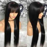human hair clip-in bangs - MRSLM