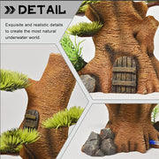 realistic tree trunk aquarium ornament, view 4 - MRSLM