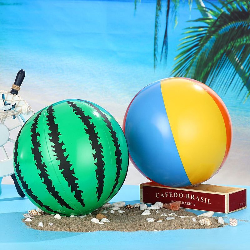 colorful inflatable beach ball, view 5 - MRSLM