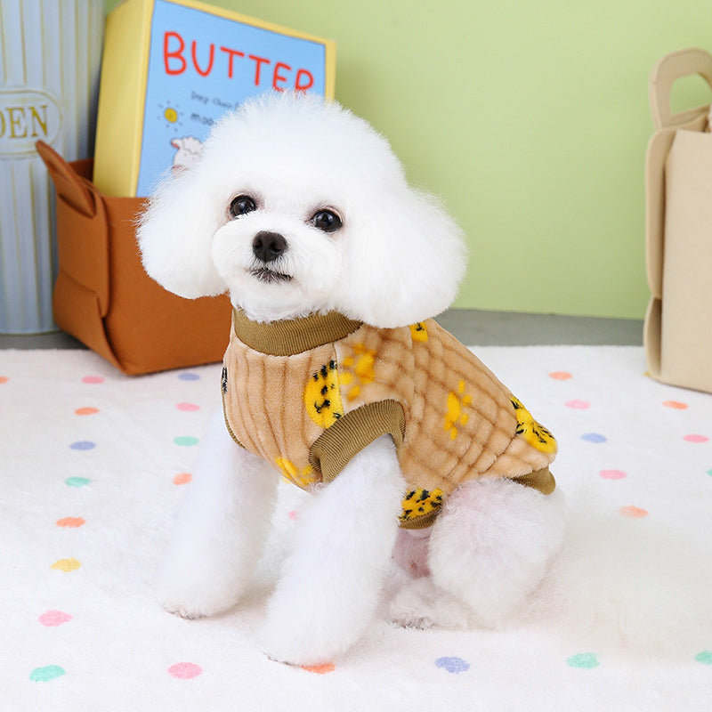 winter fleece dog vest, view 2 - MRSLM