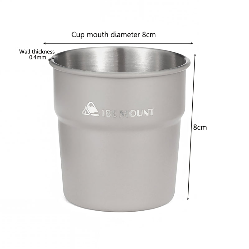300ml stainless steel camping cup, view 3 - MRSLM