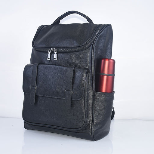genuine leather travel backpack - MRSLM