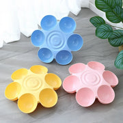 6-in-1 flower shape pet bowl, view 3 - MRSLM