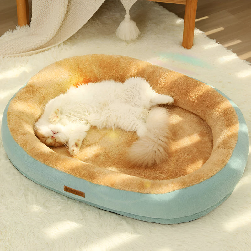 Fluffy winter puppy and cat bed, view 5 - MRSLM