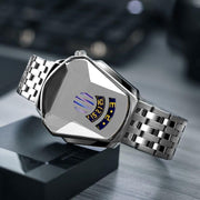 men's steel band quartz watch, view 7 - MRSLM
