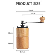 Portable wooden manual coffee grinder, view 11 - MRSLM