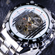 men's casual hollow mechanical watch, view 5 - MRSLM