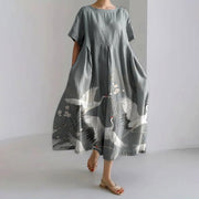 women's loose printed dress, view 9 - MRSLM