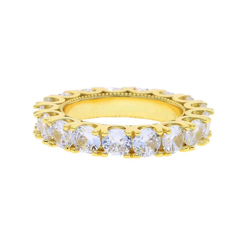 men's simple zirconia ring, view 3 - MRSLM