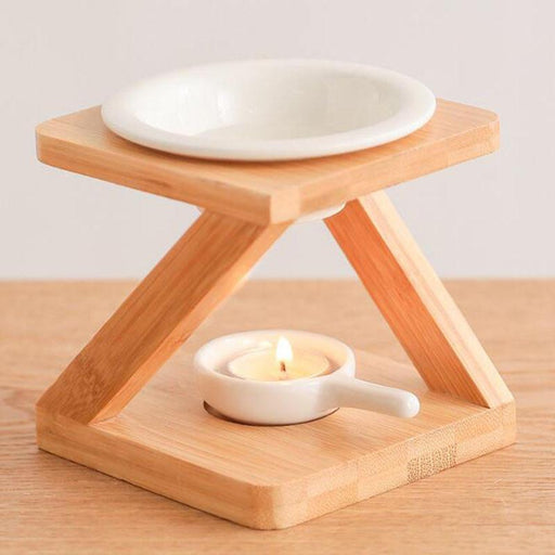 bamboo essential oil aroma burner - MRSLM