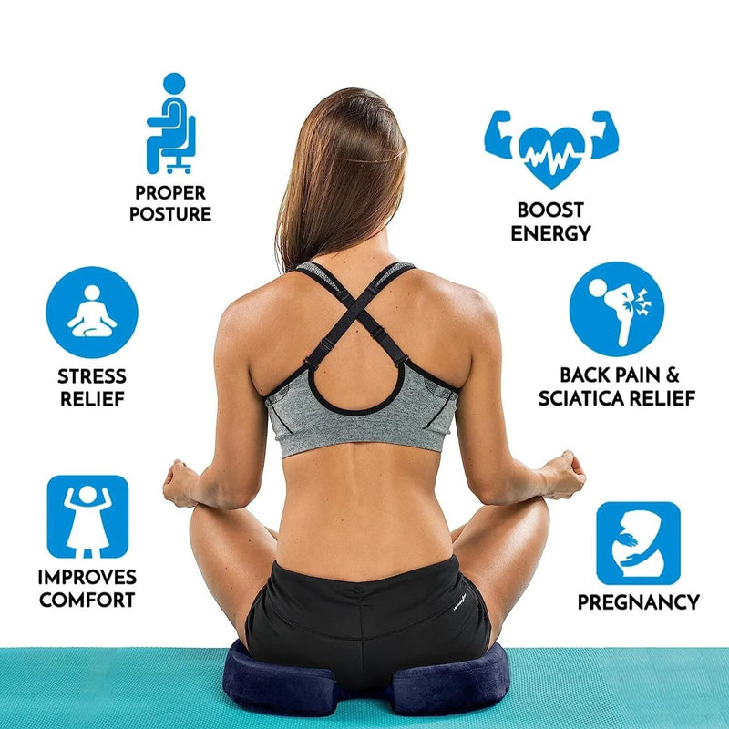 gel memory foam coccyx seat cushion, view 8 - MRSLM