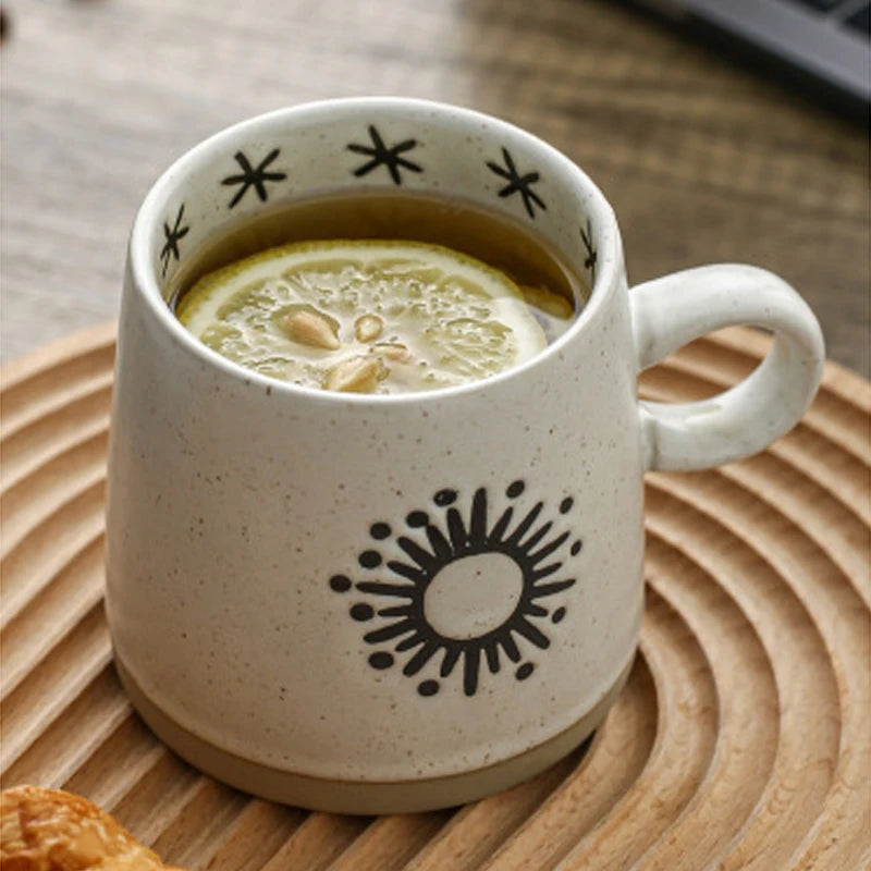 japanese hand-painted ceramic coffee mug, view 9 - MRSLM