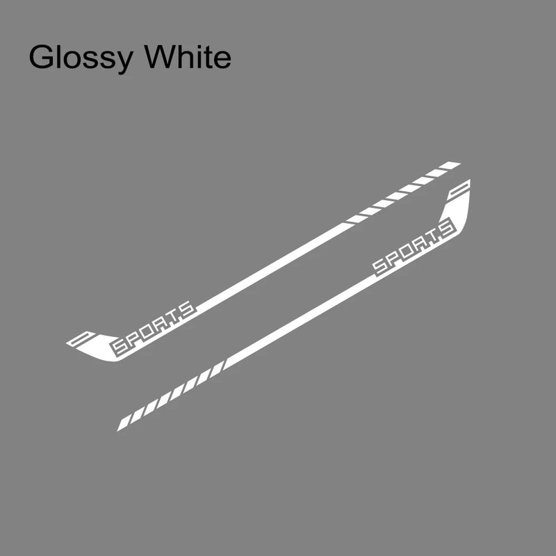 sport racing stripes car door decal, view 3 - MRSLM