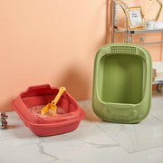 semi-closed cat litter box, view 8 - MRSLM