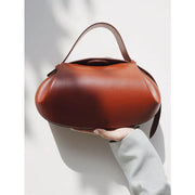 Round vegan leather handbag, view 7 - MRSLM