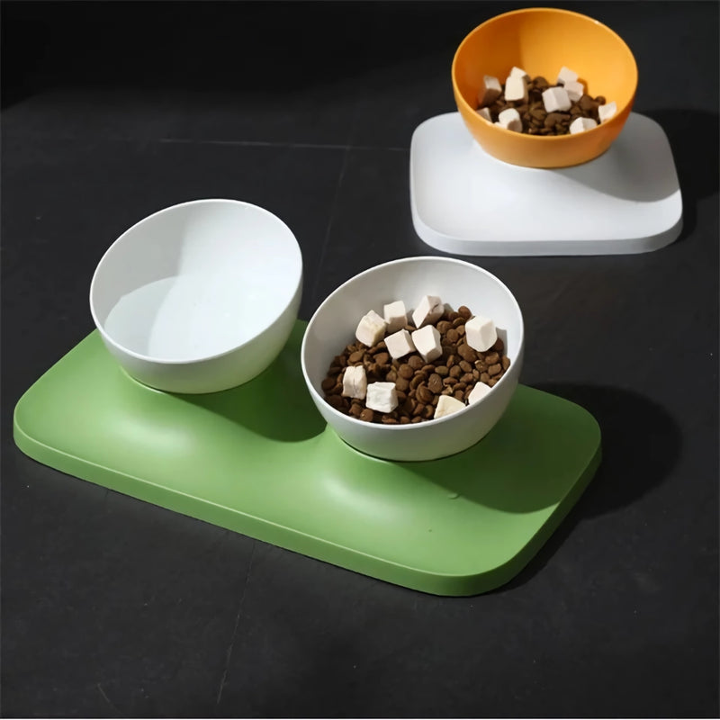 adjustable double bowl feeding station, view 8 - MRSLM