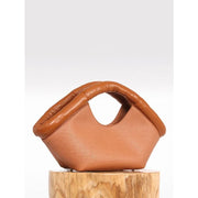 Vegan leather tote shoulder bag, view 4 - MRSLM