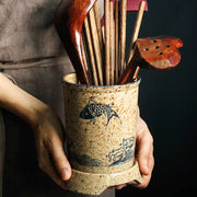 ceramic chopstick storage holder, view 9 - MRSLM