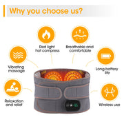Rechargeable vibration and heating belt, view 10 - MRSLM