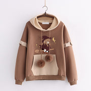 loose hooded jacket with cute print, view 11 - MRSLM