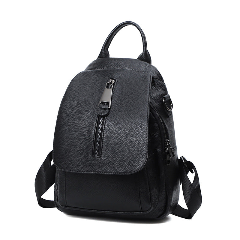women's genuine leather multi-layer backpack, view 6 - MRSLM