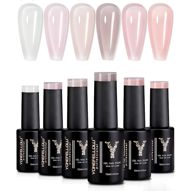 sheer pastel gel nail polish kit - MRSLM