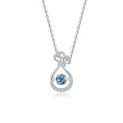 women's S925 silver topaz necklace, view 9 - MRSLM