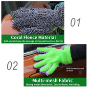 double-sided microfiber car wash gloves, view 6 - MRSLM