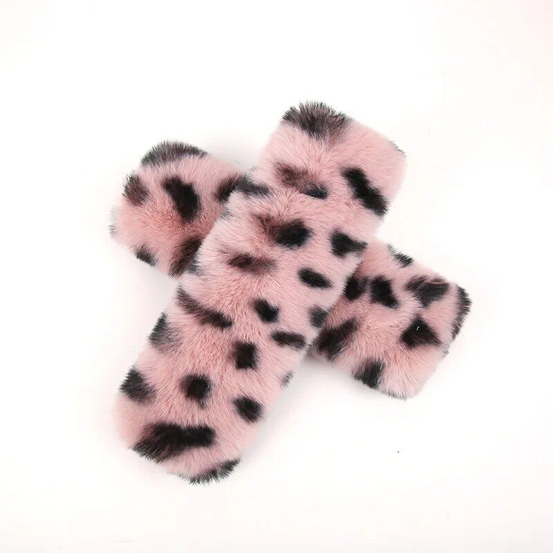 leopard print seat belt shoulder pad, view 3 - MRSLM