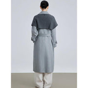 patchwork blazer with belt, view 4 - MRSLM