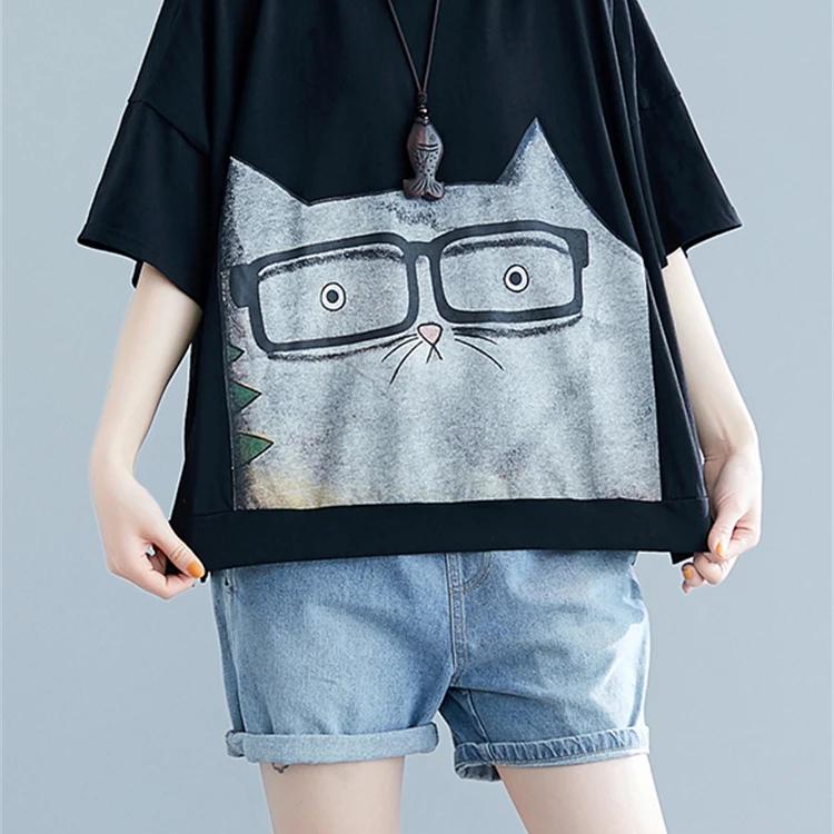 cartoon cat t-shirt - MRSLM