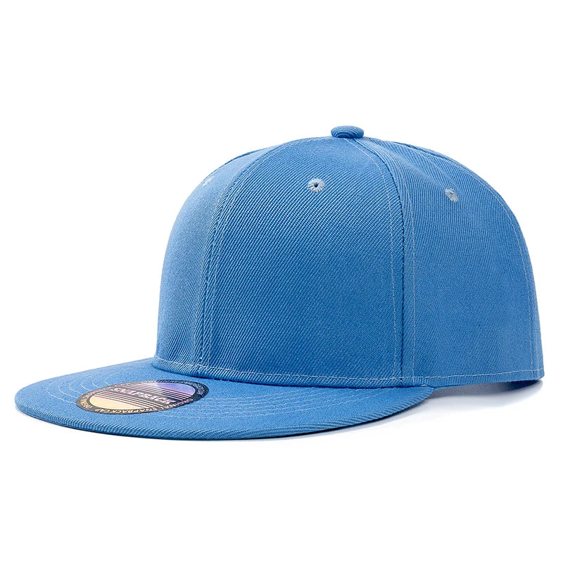 flat brim snapback baseball cap, view 9 - MRSLM