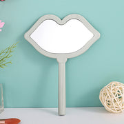 Lip shaped handheld makeup mirror, view 5 - MRSLM