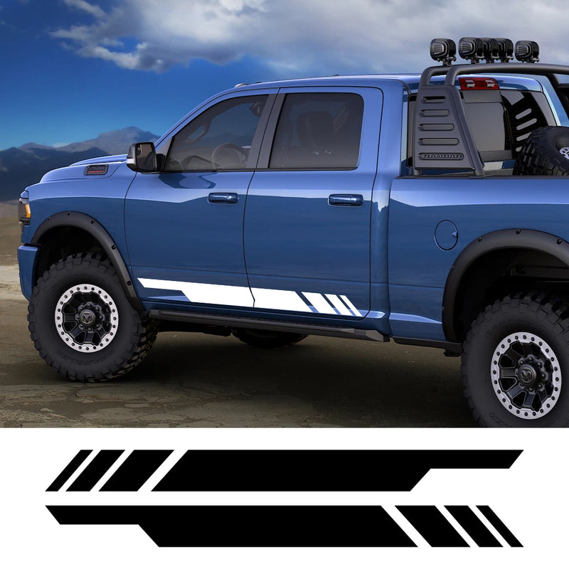 custom vinyl truck side stripes, view 10 - MRSLM