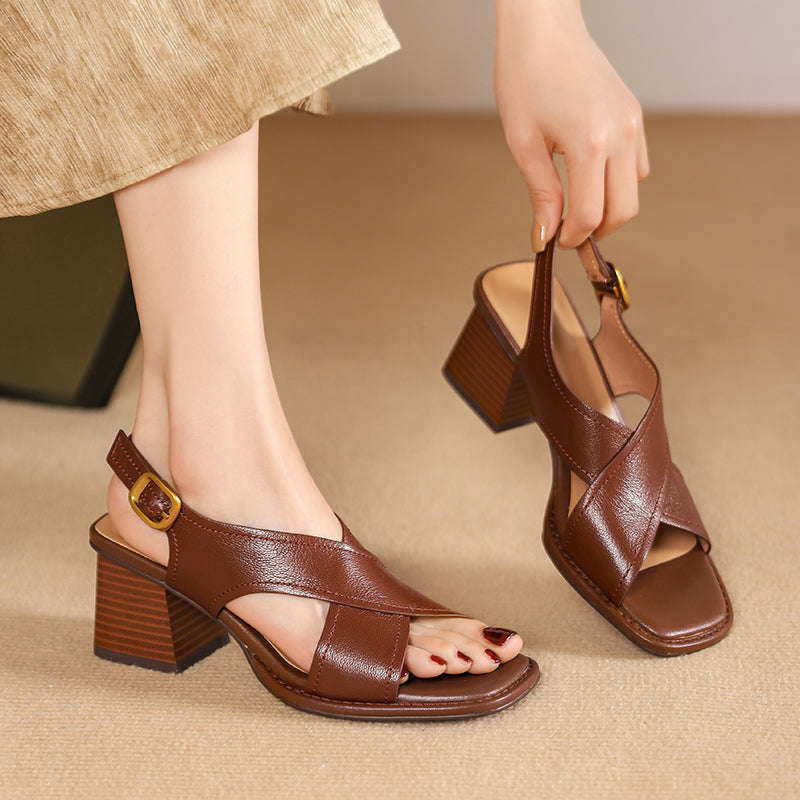 leather gladiator sandals, view 9 - MRSLM
