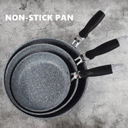 non-stick stone frying pan set, view 2 - MRSLM