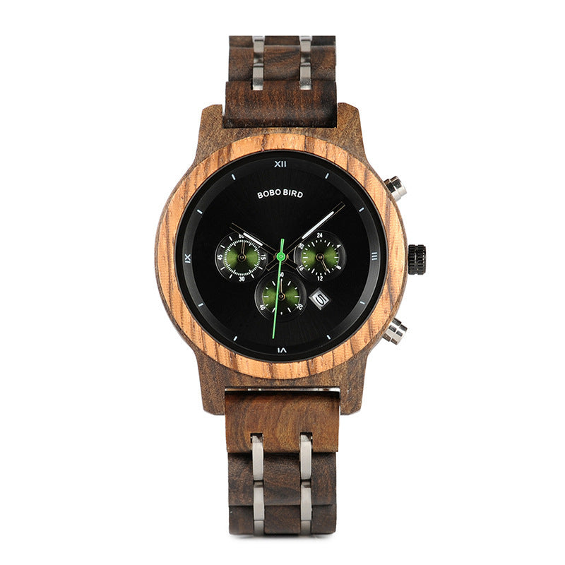 business wood case watch, view 7 - MRSLM