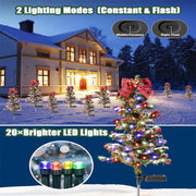 solar Christmas tree stake light, view 5 - MRSLM
