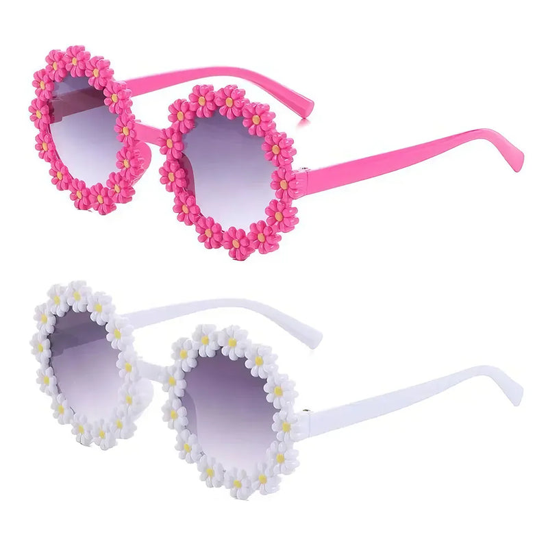 kids round daisy flower sunglasses, view 13 - MRSLM