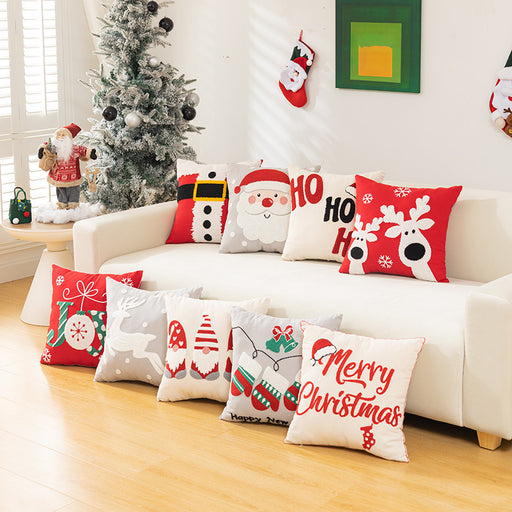 Embroidered Christmas pillow cover - MRSLM