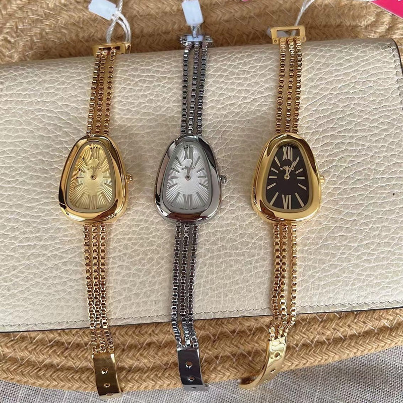snake head tassel chain watch, view 5 - MRSLM
