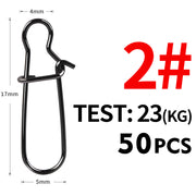 stainless steel fishing swivel snap connectors, view 6 - MRSLM