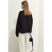 minimalist cross-collar hoodie, view 4 - MRSLM