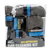 9-piece microfiber car cleaning kit, view 4 - MRSLM