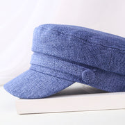 linen blend military hat, view 9 - MRSLM