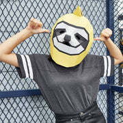sloth cardboard party mask, view 5 - MRSLM