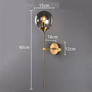 modern nordic led wall lamp, view 8 - MRSLM